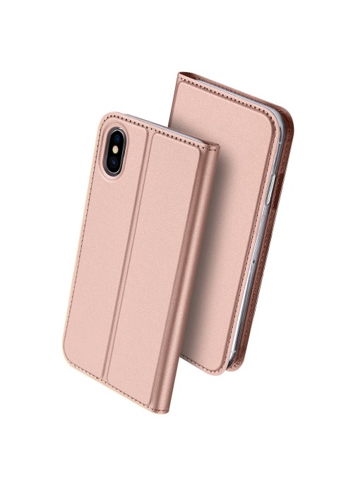 iPhone XS / X • Plånboksfodral • DUX DUCIS • Rosa