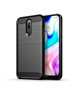 Xiaomi Redmi 8 • Mobilskal • Kolfiber design • Svart 