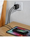 Baseus wall charger adapter 2x USB 2.1A 10,5W black (CCFS-R01)
