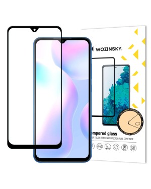 Xiaomi Redmi 9A / 9AT / 9C • Skärmskydd • 9H Härdat glas • Svart ram