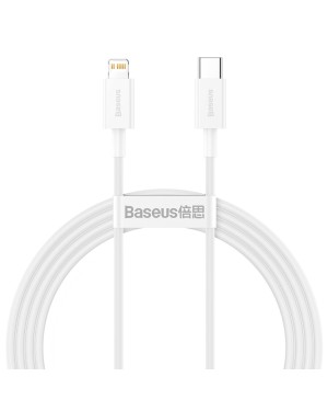 Ladd/Datakabel • USB-C/Lightning • 1.5m • 20W PD • Baseus • Vit
