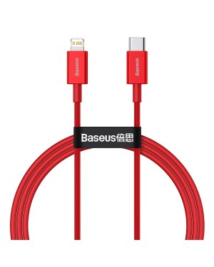 Ladd/Datakabel • USB-C/Lightning • 1m • 20W PD • Baseus • Röd