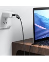 Laddkabel • Joyroom 4in1 • USB-C/USB till USB-C/lightning • QC3.0/PD 60W • 1.8m • Svart
