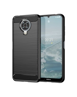 Nokia G10 / G20 • Mobilskal • Kolfiber design • Svart