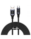 Datakabel • USB-C • 5A Quick Charge 3.0 • 1m • Baseus • Grå