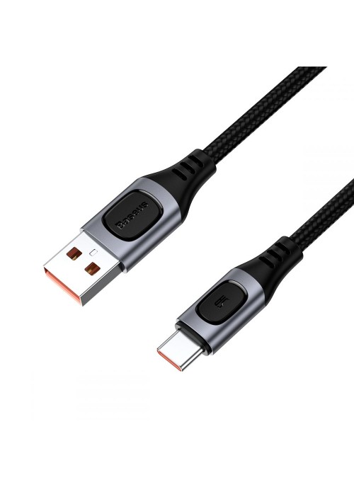 Datakabel • USB-C • 5A Quick Charge 3.0 • 1m • Baseus • Grå