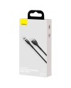 Magnetisk laddkabel • USB-C • 1m • 2.4A • Baseus Zinc • Svart