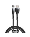 Magnetisk laddkabel • USB-C • 1m • 2.4A • Baseus Zinc • Svart