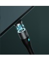 Magnetisk laddkabel • USB-C • 1m • 2.4A • Baseus Zinc • Svart