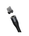 Magnetisk laddkabel • USB-C • 1m • 2.4A • Baseus Zinc • Svart