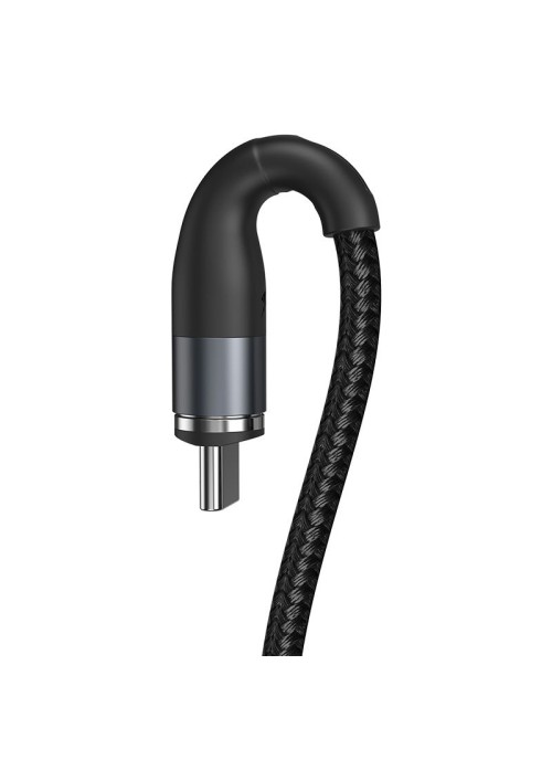 Magnetisk laddkabel • USB-C • 1m • 2.4A • Baseus Zinc • Svart