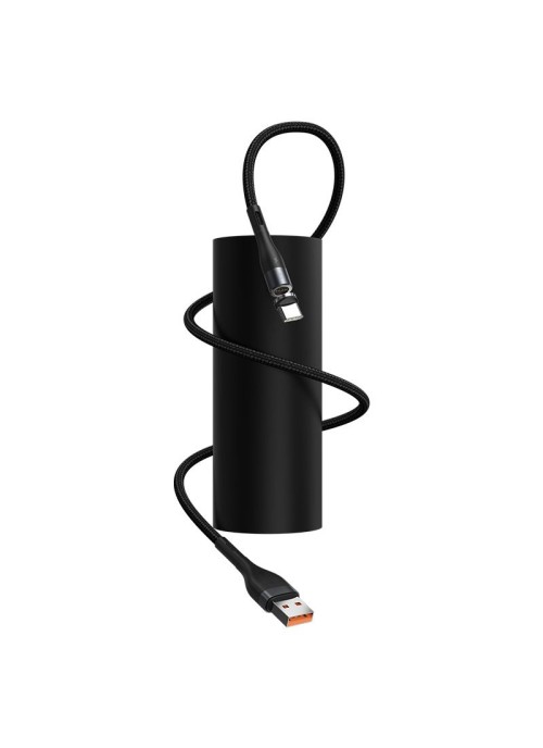 Magnetisk laddkabel • USB-C • 1m • 2.4A • Baseus Zinc • Svart