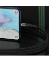 Magnetisk laddkabel • USB-C • 1m • 2.4A • Baseus Zinc • Svart