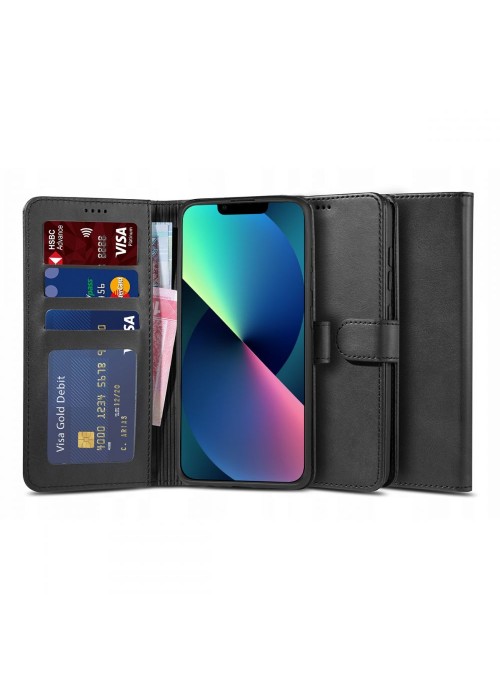 iPhone 13 Pro • Plånboksfodral • Tech-Protect Wallet • Svart