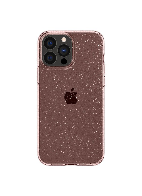 iPhone 13 Pro • Mobilskal • Spigen Liquid Crystal • Rosa/Glitter