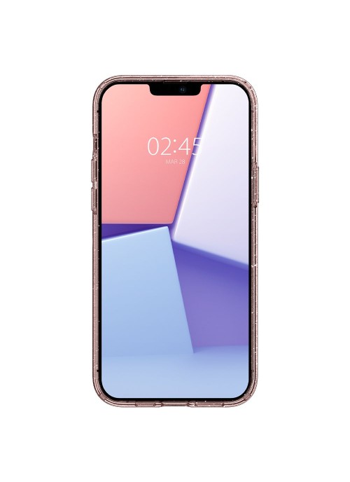 iPhone 13 Pro • Mobilskal • Spigen Liquid Crystal • Rosa/Glitter