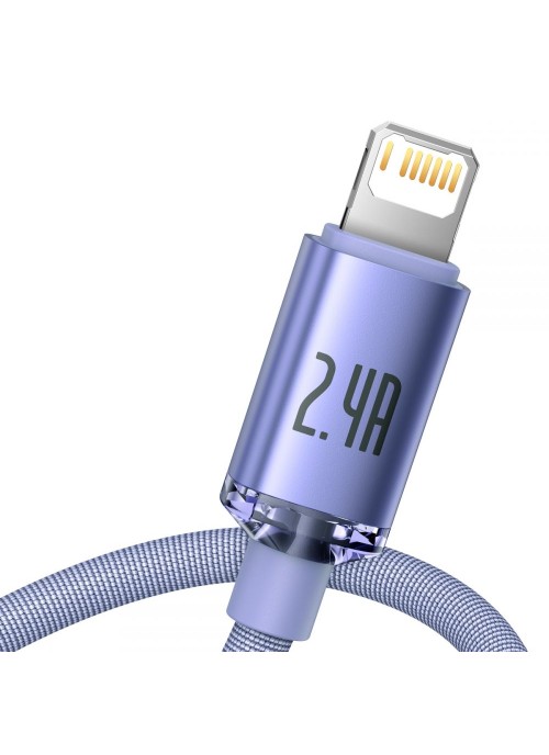 Ladd/Datakabel • USB-A/Lightning • 1.2m • Baseus • Lila