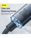 Ladd/Datakabel • USB-C/Lightning • 2m • PD20W • Baseus • Svart