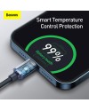 Ladd/Datakabel • USB-C/Lightning • 2m • PD20W • Baseus • Svart