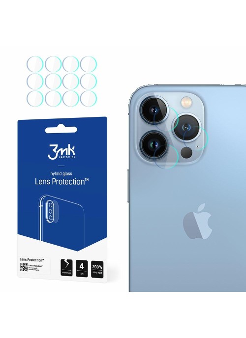 iPhone 13 Pro • 4x skydd för kameralins • FlexibleGlass • 3mk