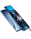 Laddare • Cigg.uttag • 2xUSB 36W QC3.0 Fast Charge • USAMS • Transparent/Blå