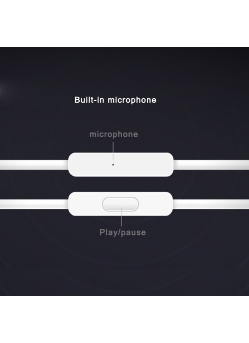 Hörlurar med mikrofon - Xiaomi - Deep Bass - 1.25m - 3.5mm - Rosa