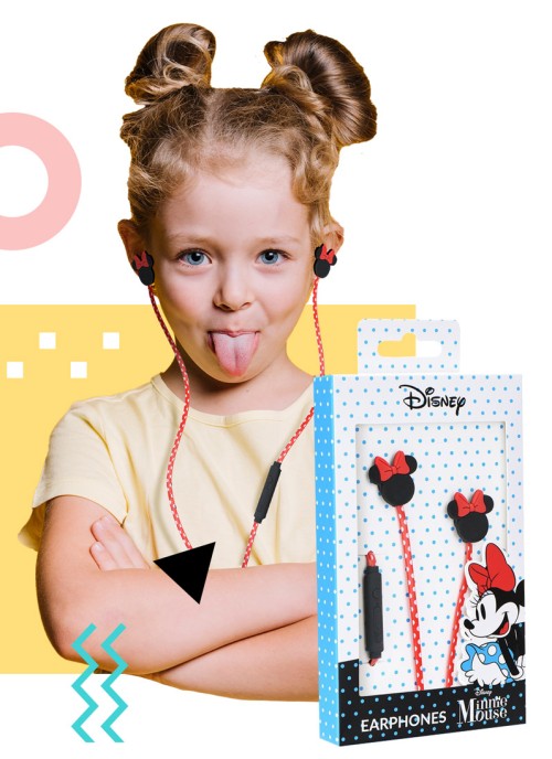 Hörlurar • Disney • Mickey Contour 3D • Svart