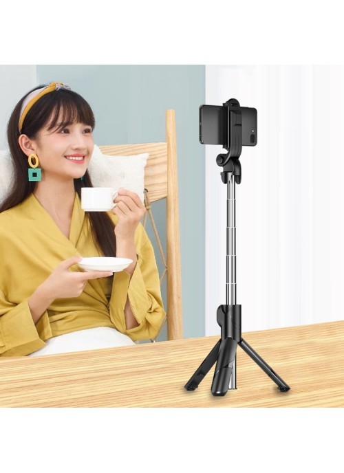 Trådlös Selfiestick • Stativ • Vit