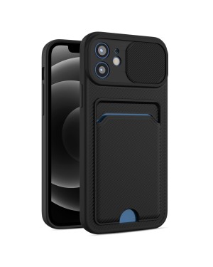 iPhone 13 Pro • Mobilskal • Linskydd/Kortfack • Svart